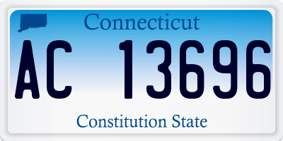 CT license plate AC13696