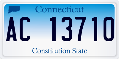 CT license plate AC13710