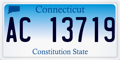 CT license plate AC13719