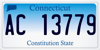 CT license plate AC13779