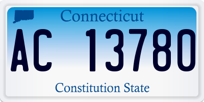 CT license plate AC13780