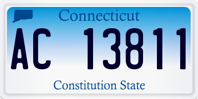 CT license plate AC13811