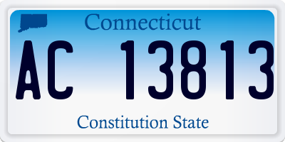 CT license plate AC13813