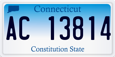 CT license plate AC13814
