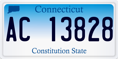 CT license plate AC13828