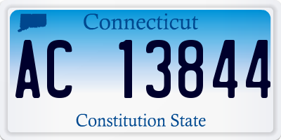 CT license plate AC13844