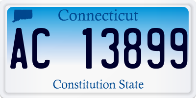 CT license plate AC13899