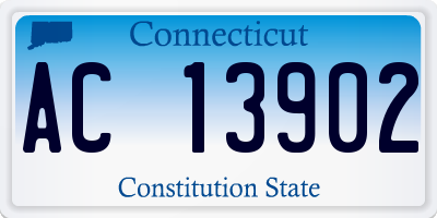 CT license plate AC13902