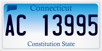 CT license plate AC13995