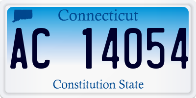 CT license plate AC14054