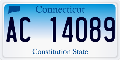 CT license plate AC14089