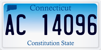 CT license plate AC14096