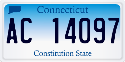 CT license plate AC14097