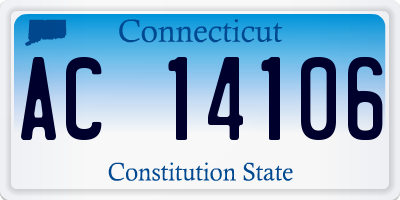 CT license plate AC14106