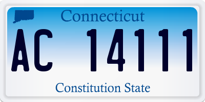 CT license plate AC14111