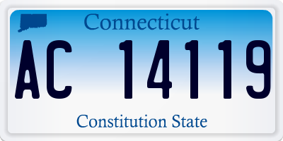 CT license plate AC14119
