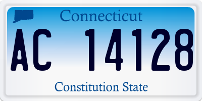 CT license plate AC14128