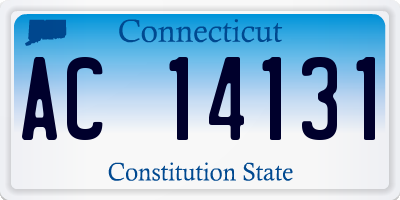 CT license plate AC14131