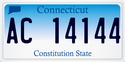 CT license plate AC14144