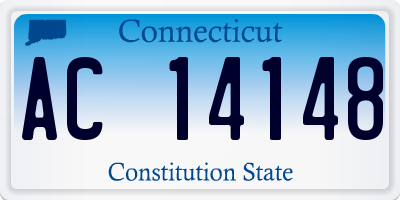 CT license plate AC14148