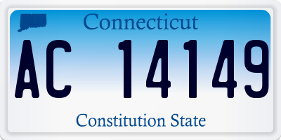 CT license plate AC14149