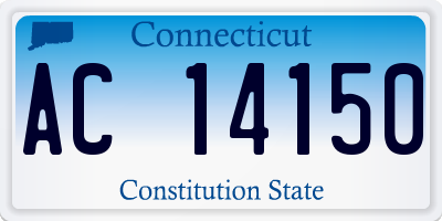 CT license plate AC14150