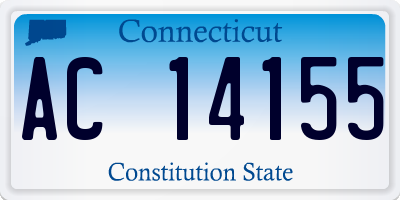 CT license plate AC14155
