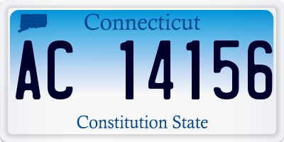 CT license plate AC14156