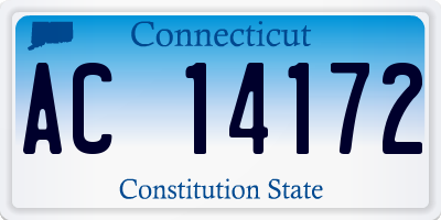 CT license plate AC14172