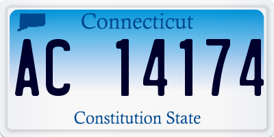 CT license plate AC14174