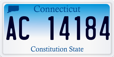 CT license plate AC14184