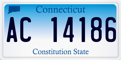 CT license plate AC14186