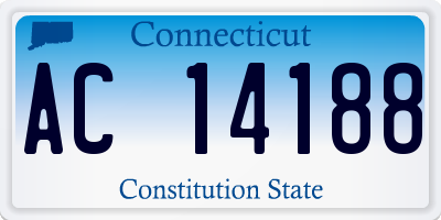 CT license plate AC14188