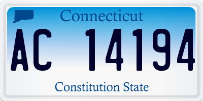 CT license plate AC14194