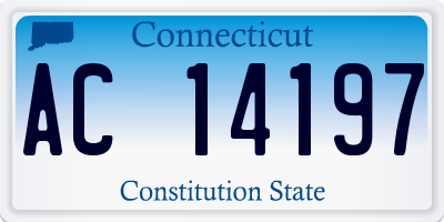 CT license plate AC14197