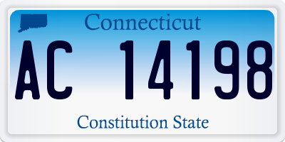 CT license plate AC14198