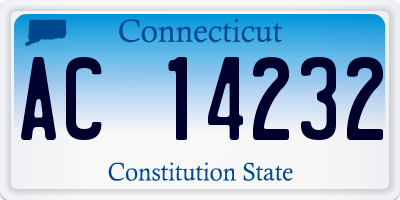 CT license plate AC14232