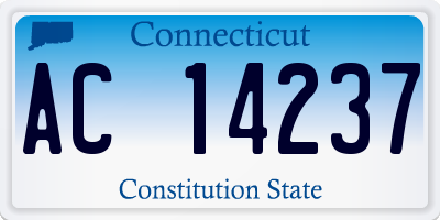 CT license plate AC14237