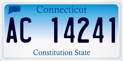 CT license plate AC14241