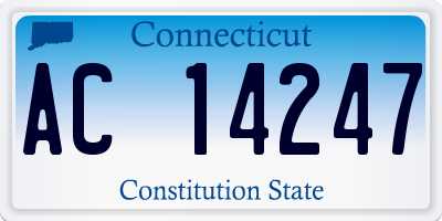 CT license plate AC14247