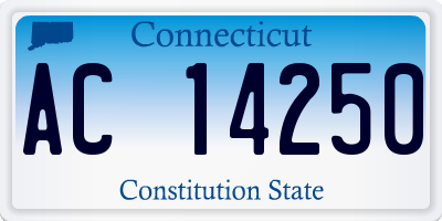 CT license plate AC14250