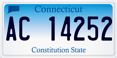 CT license plate AC14252