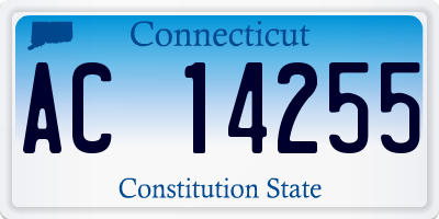 CT license plate AC14255