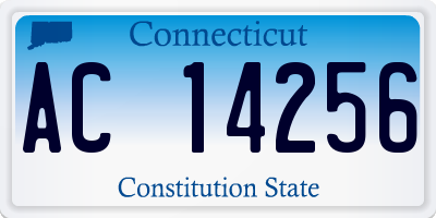 CT license plate AC14256