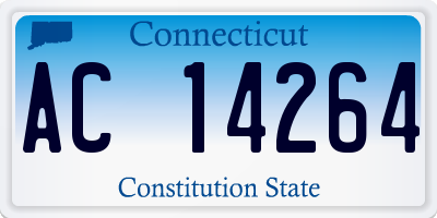 CT license plate AC14264