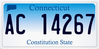 CT license plate AC14267