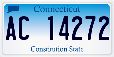 CT license plate AC14272