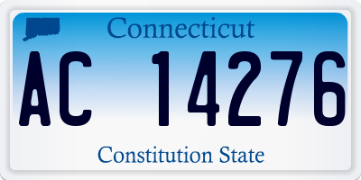 CT license plate AC14276