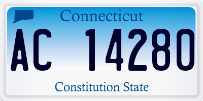 CT license plate AC14280