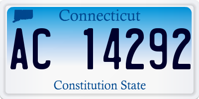 CT license plate AC14292